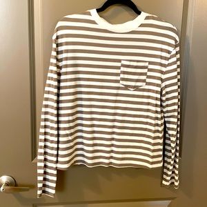 NWOT A New Day stripped pocket long sleeve